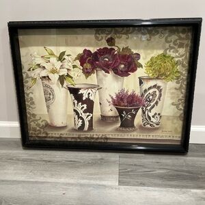 Kathryn White Peony Elegance Professionally Framed. Frame is rich and sturdy👍.